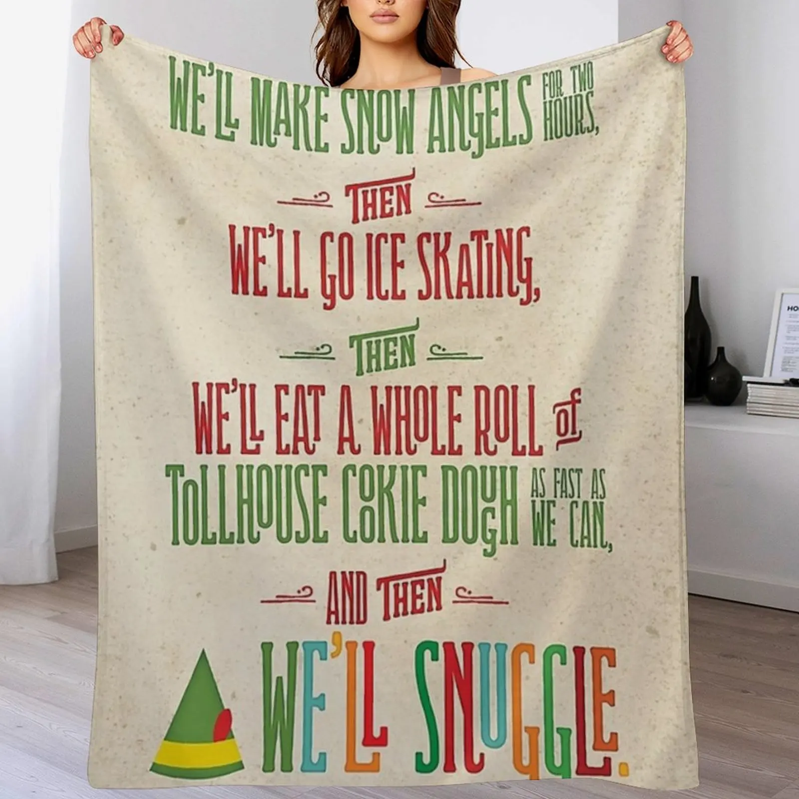 

Buddy the Elf And then. Throw Blanket Air Conditioner Soft Blanket for Office Home