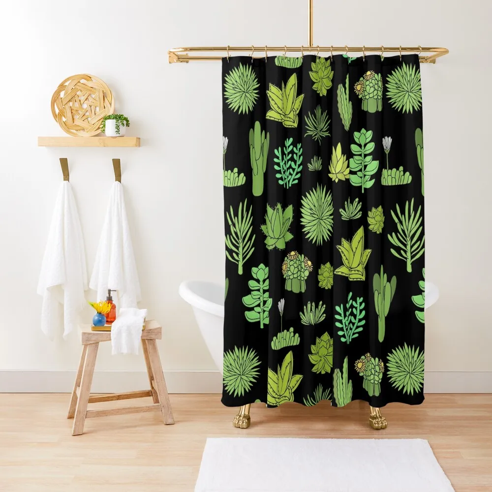 

Succulents and cactus. For cacti plant lover Shower Curtain Shower Bathroom Modern Bathroom Accessories Curtain