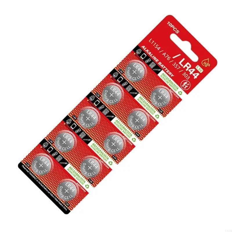 10pcs LR44 Button Batteries 1.5V Alkaline Stable Power Supply for Gadgets And Accessories Replace AG13/A76/LR44/357