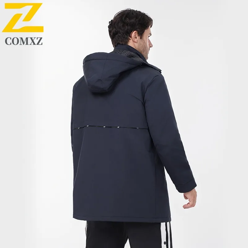 ​ Coupe-vent en coton pour hommes, style américain, épais, vêtements d'extérieur décontractés, usage quotidien, léger, sport, chaud, manteau bouffant, hiver ​