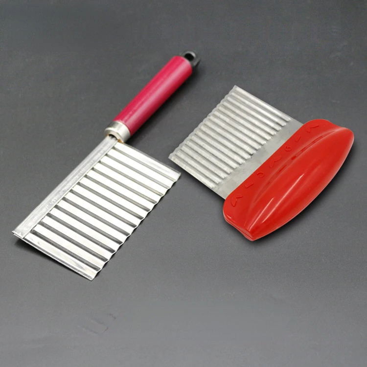 

Kitchen Vegetable Cutter Wave Shaped Potato Flower Cutter Stainless Steel Chip Cutter Potato Knife Wave Knife