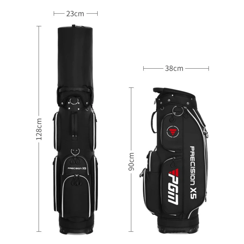 PGM Lightweight Golf Bag Men's and Women's Standard Bag Waterproof Nylon Cloth Large Capacity Golf Club Bag with Insertion Hole