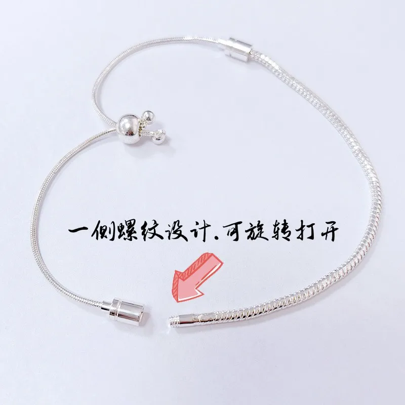 Adjustable Chain DIY Bead Bracelet Multi Zinc Alloy Water Diamond Fashion Jewelry Women's Bracelet