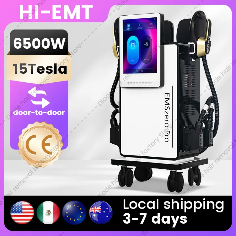 

Emszero Pro RF 15 Tesla body sculpting machine New Profession ems slimming Neo shaping Build muscles 6500w Device