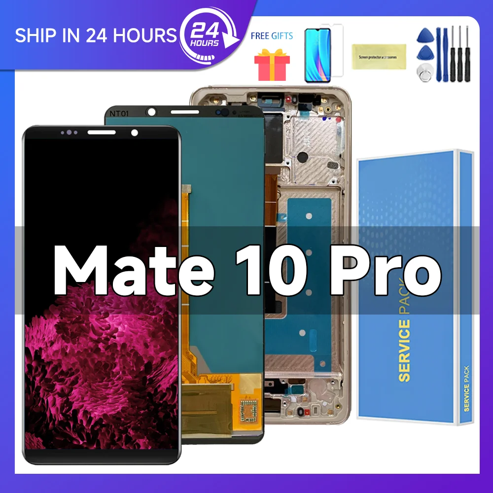 For HUAWEI Mate 10 Pro 6.0\'\'For Mate10 Pro For AMOLED BLA-L29 L09 AL00 LCD Display Touch Screen Digitizer Assembly Replacement