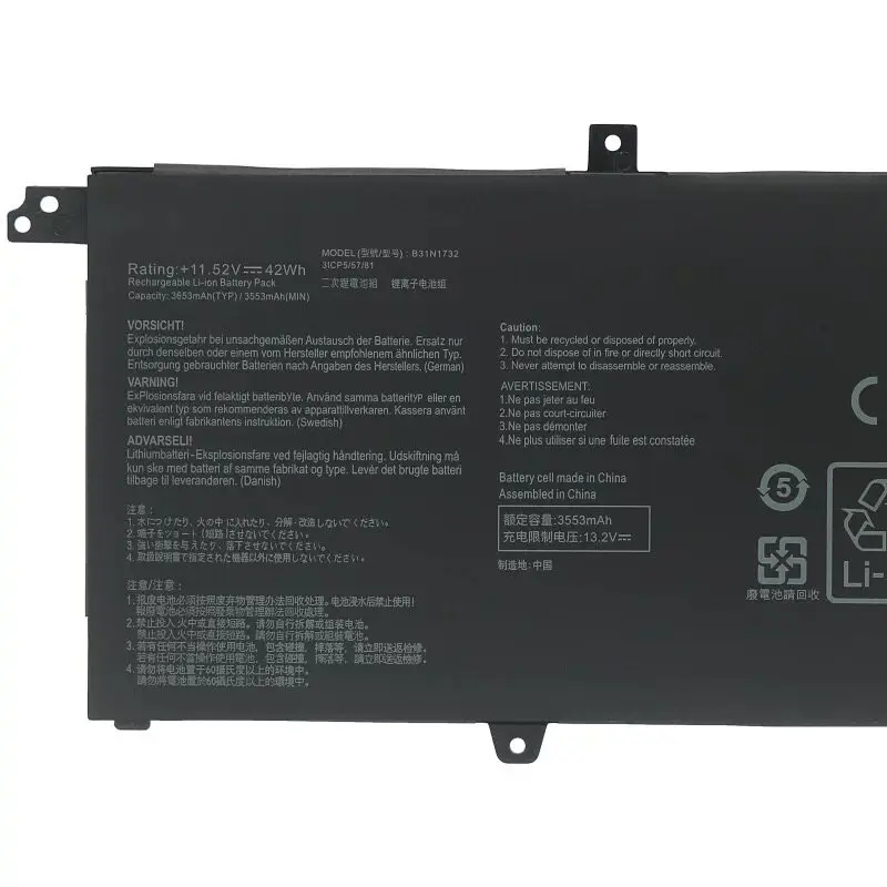 For asus lingyao s 2nd generation s4300f notebook s4300u x430f vx60g battery b31n1732