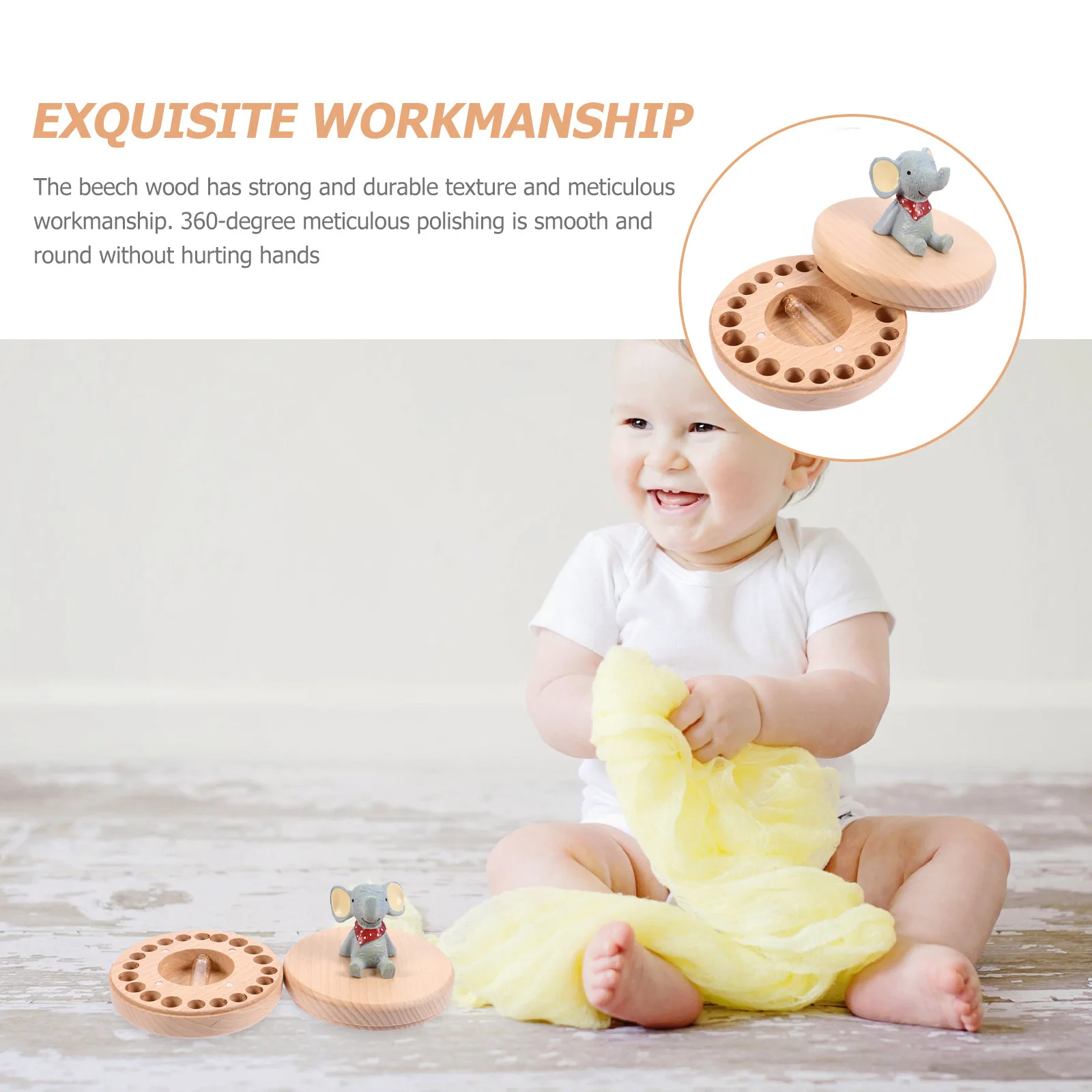 

1 комплект, детская коробка для лиственных зубов, мультяшное животное, держатель для детских зубов, подарок на день рождения, Рождество, зубы, память, подарок на память