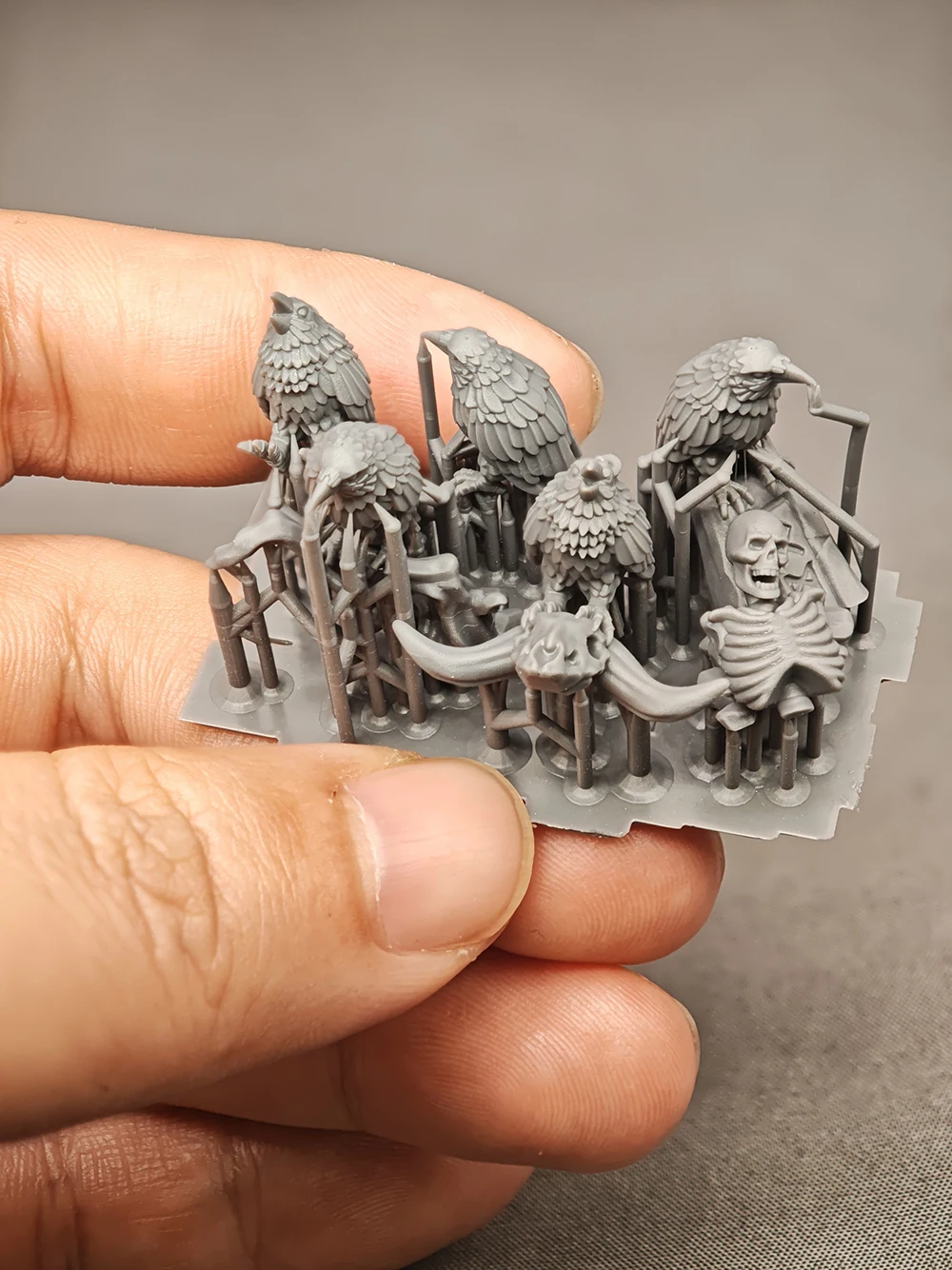 1/35 1/48 1/24 Model Scene Terrain Accessories Plants Crows Battlefield Skeleton Making Tools DIY Hobby Making