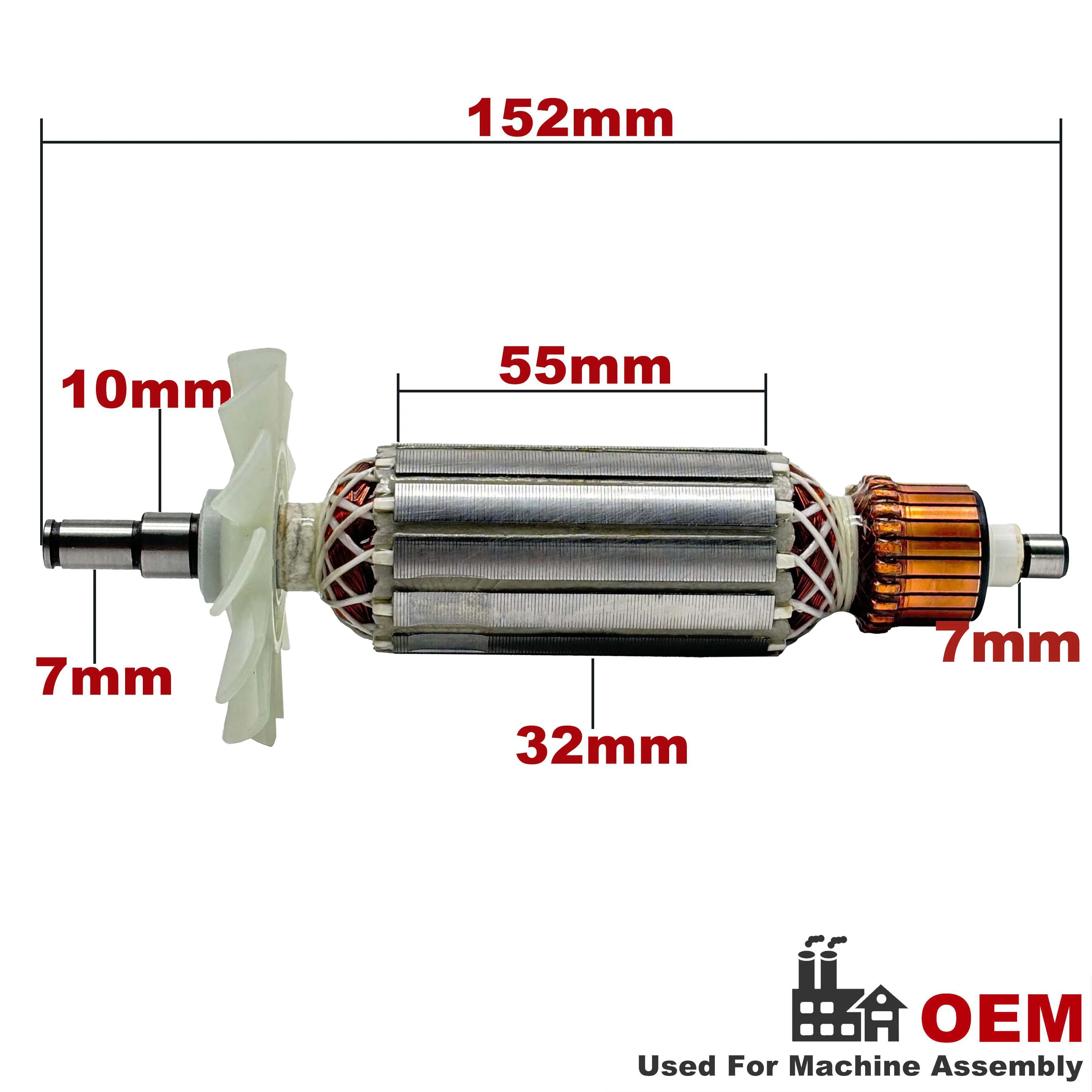 AC220V-240V Armature Rotor Anchor Replacement for Maktec Angle Grinder MT954