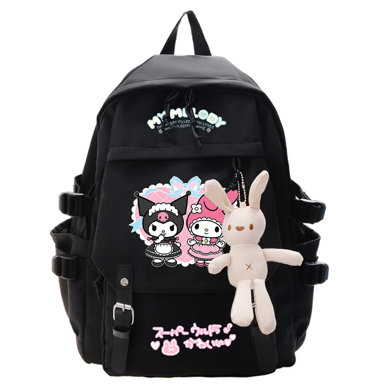 

MINISO Kuromi Melody рюкзак аниме косплей студенческая школьная сумка мультфильм сумка для ноутбука дорожный рюкзак уличные подарки для девочек