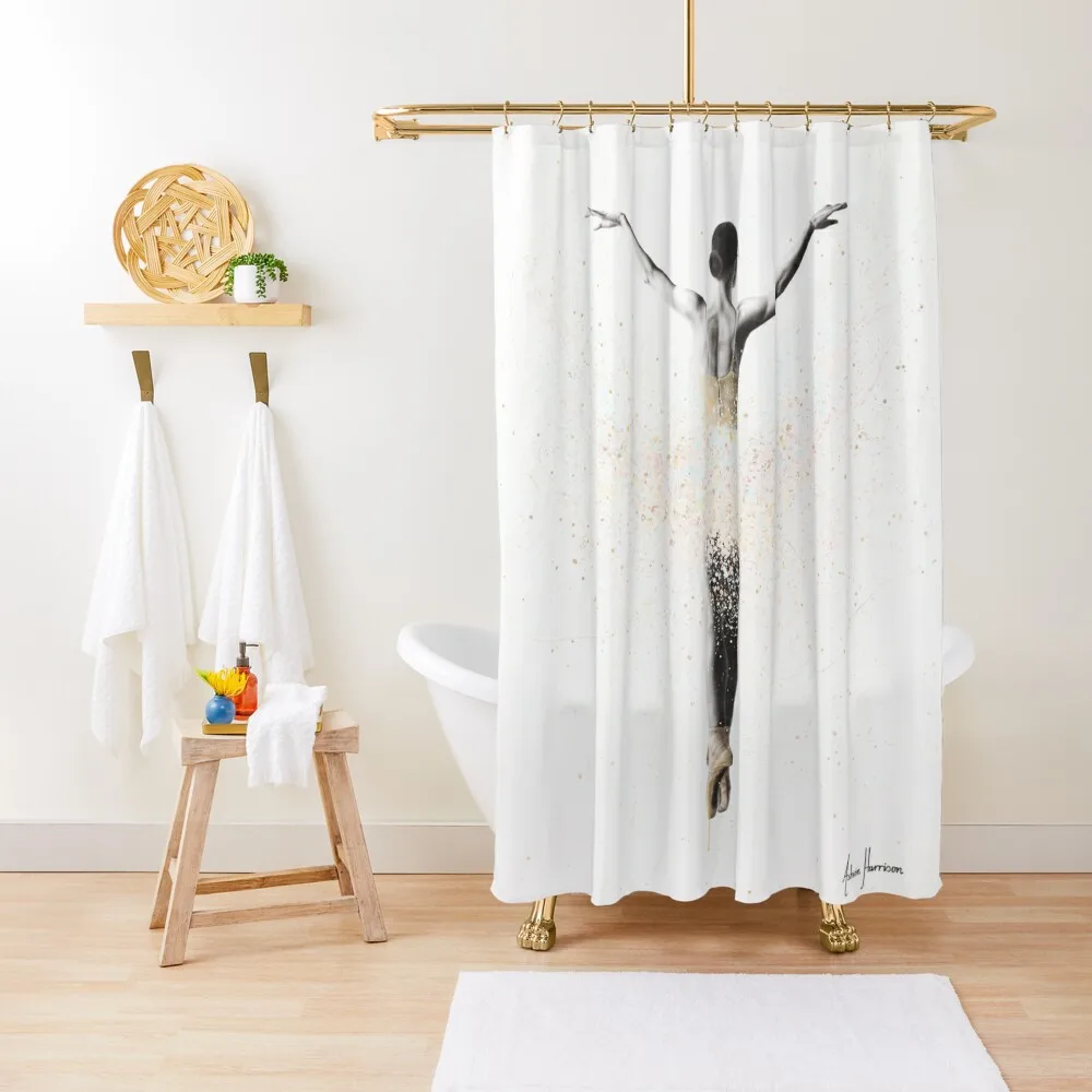 

Viola Ballet Shower Curtain Toilet Accessories Bathroom Elegant Bathroom Shower Set Set For Bathroom Curtain