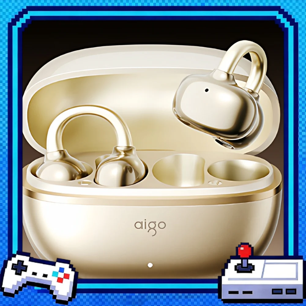 AIGO CJ179 Open-Ear Clip-On Wireless Bluetooth Earbuds with Long Battery Life for Sports For Gifts