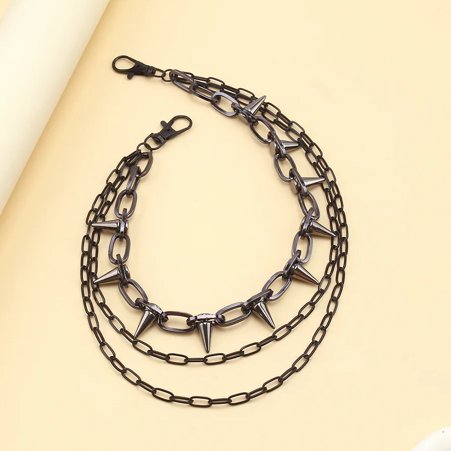 Hip-Hop Punk Rock Metall Hosenkette für Männer und Frauen Schlüsselanhänger Hosenkette Geldbörsenanhänger Jeans Unisex Hip-Hop Schmuck Geschenk – Detail 12