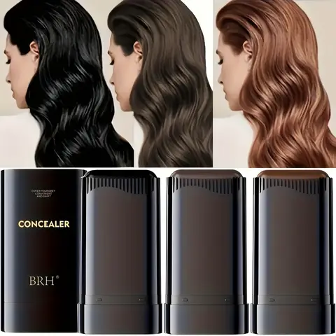 20g 퀵 그레이 헤어 컬러 스틱 – 영구적이고 오래 지속되는 회색 커버리지, 간편한 사용, 휴대용 헤어 염색 스틱 (애플리케이터 포함)