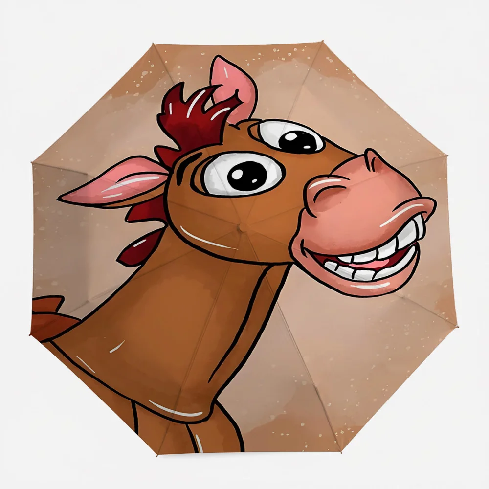 

Disney Toy Story Bullseye Horse Funny Cartoon Print Automatic Folding Umbrella, Windproof Waterproof Travel Umbrella for Kids Ad