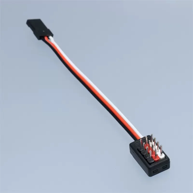 4 in1 JR Plug Parallel Y Extension Wire Cable 1 to 4 Hub Signal Line Lamp Servo Fan Parallel Cable for RC Car Boat Upgrade Parts