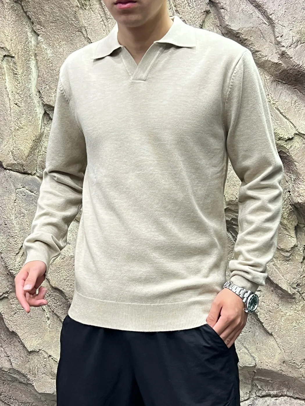 Italian Style Knitted Sweater Men's Business Commute Goose Neck Soft Skin-Friendly Autumn Winter  Shirt Casual Fashion