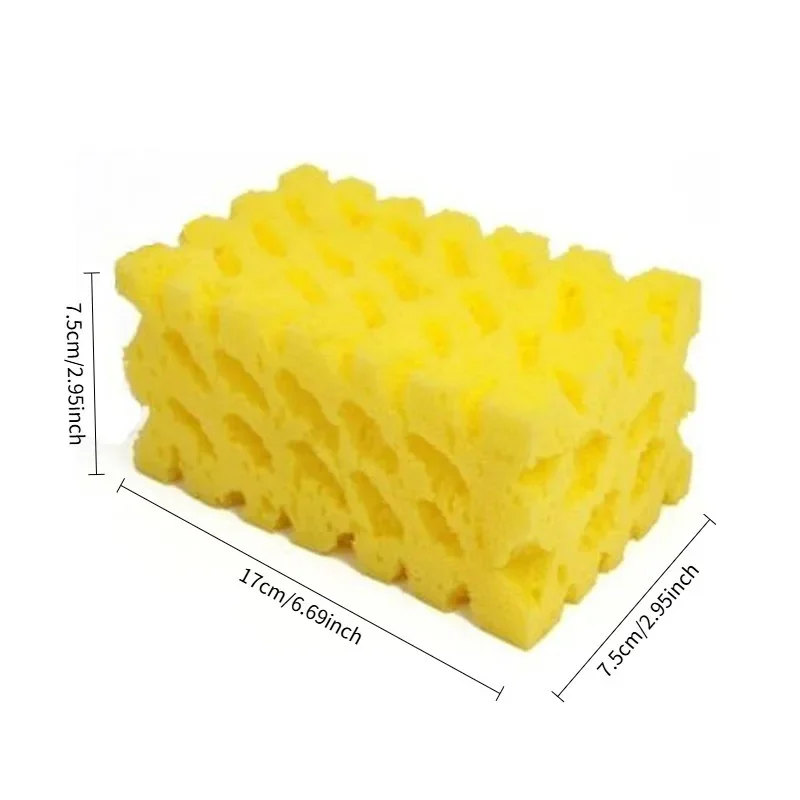 2/5Pcs Honeycomb Car Wash Sponges Premium Cleaning Block Hot Sale Auto Detailing Tool Car Styling Sponge