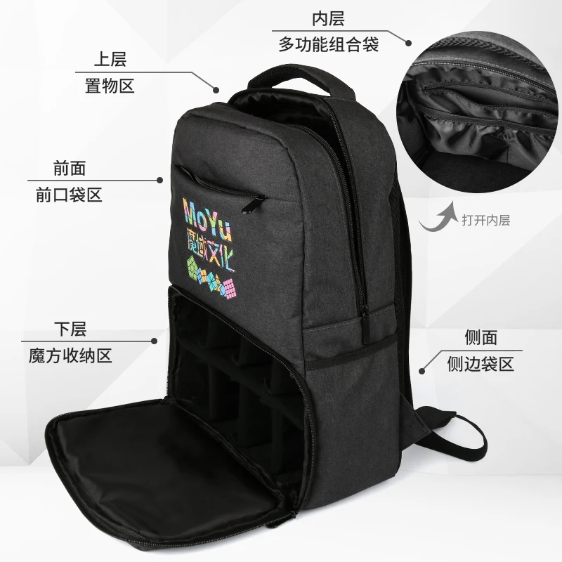 MoYu – sac à dos Cube magique, sac à bandoulière, sac parfait pour les compétitions, l'école et les voyages, bonne qualité