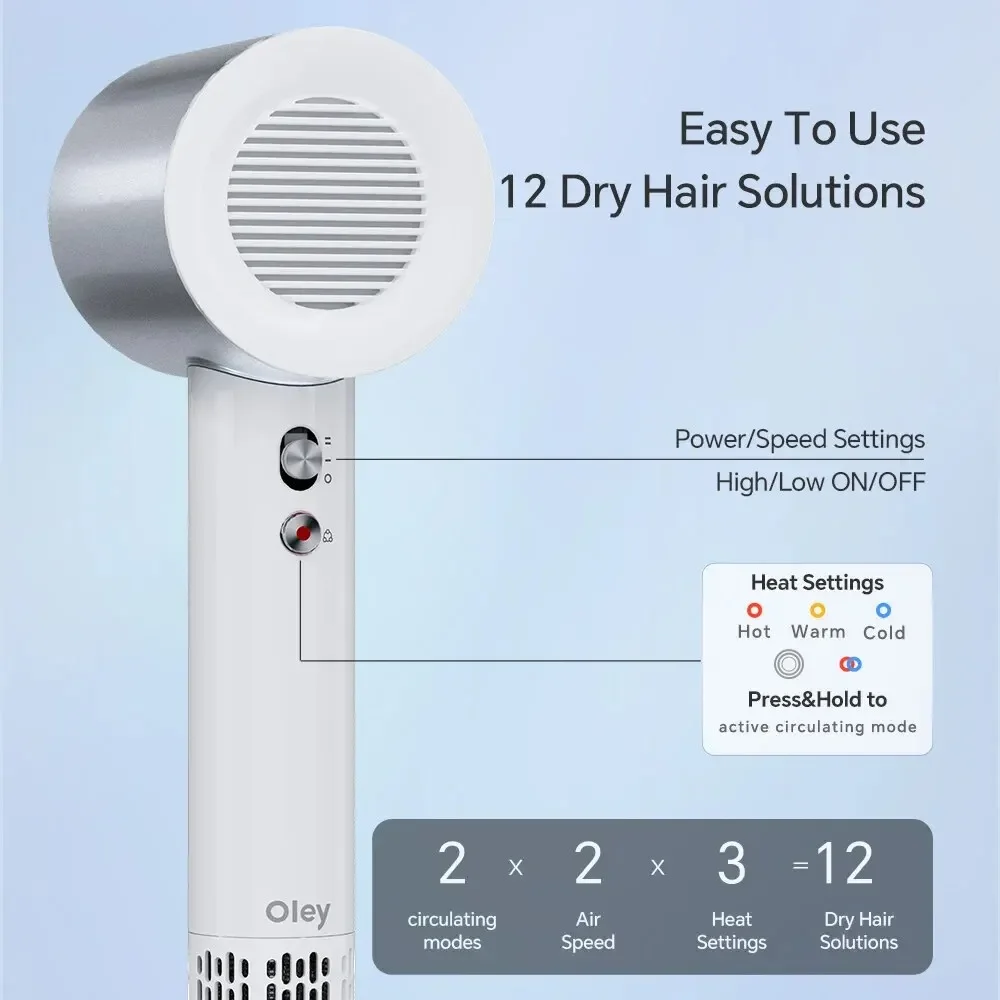 مجفف الشعر سريع الجفاف أنيون العناية بالشعر الأجهزة المنزلية عالية السرعة استخدام أدوات تصفيف العناية الشخصية ملحقات الشعر متعددة الوظائف