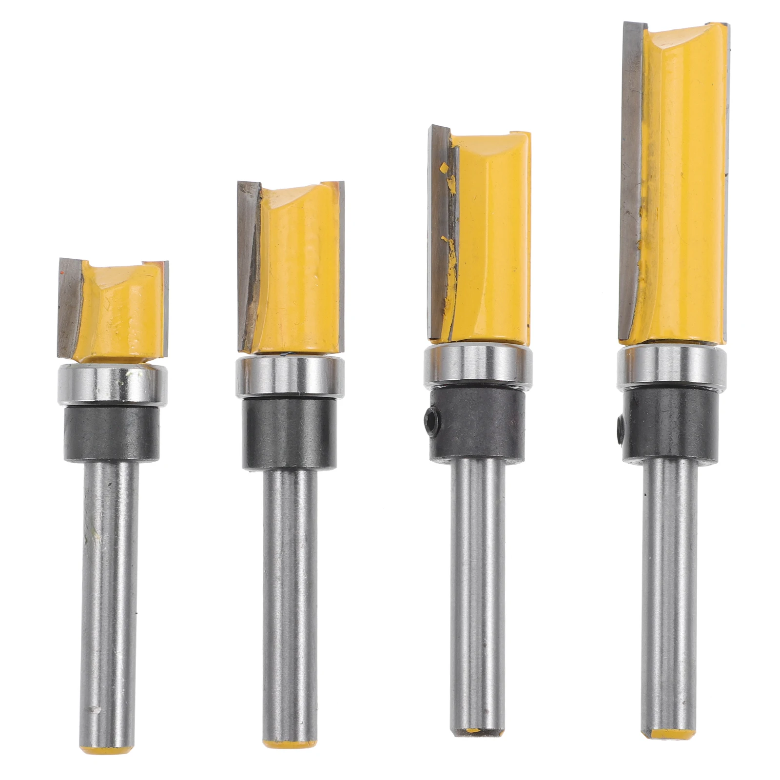 

1Set Flush Trim Router Bit High Wear Resistance Trimming Cutter for Wood Mdf Plywood Flush Trim Router Bit Woodworking Trimming