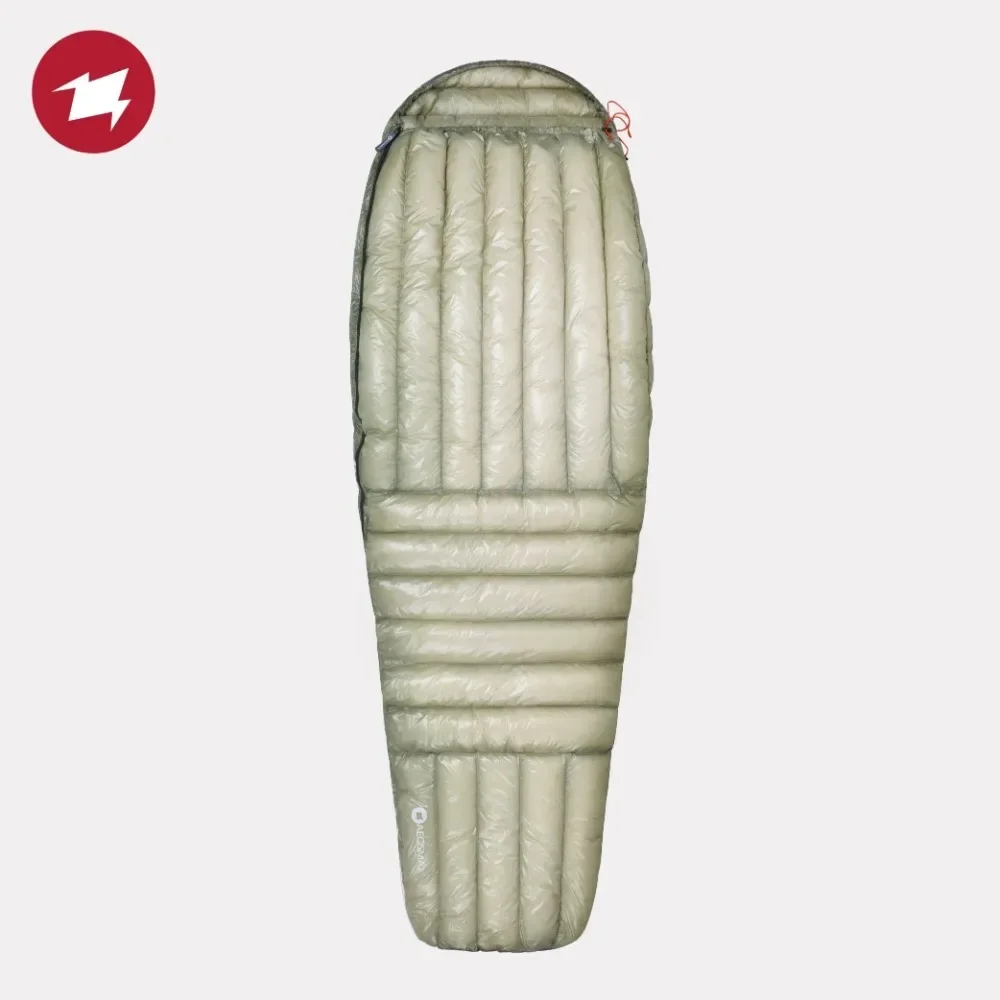 AEGISMAX AIR Saco de dormir ultra seco tipo momia ligero para primavera y otoño camping al aire libre senderismo turista 10D 800FP