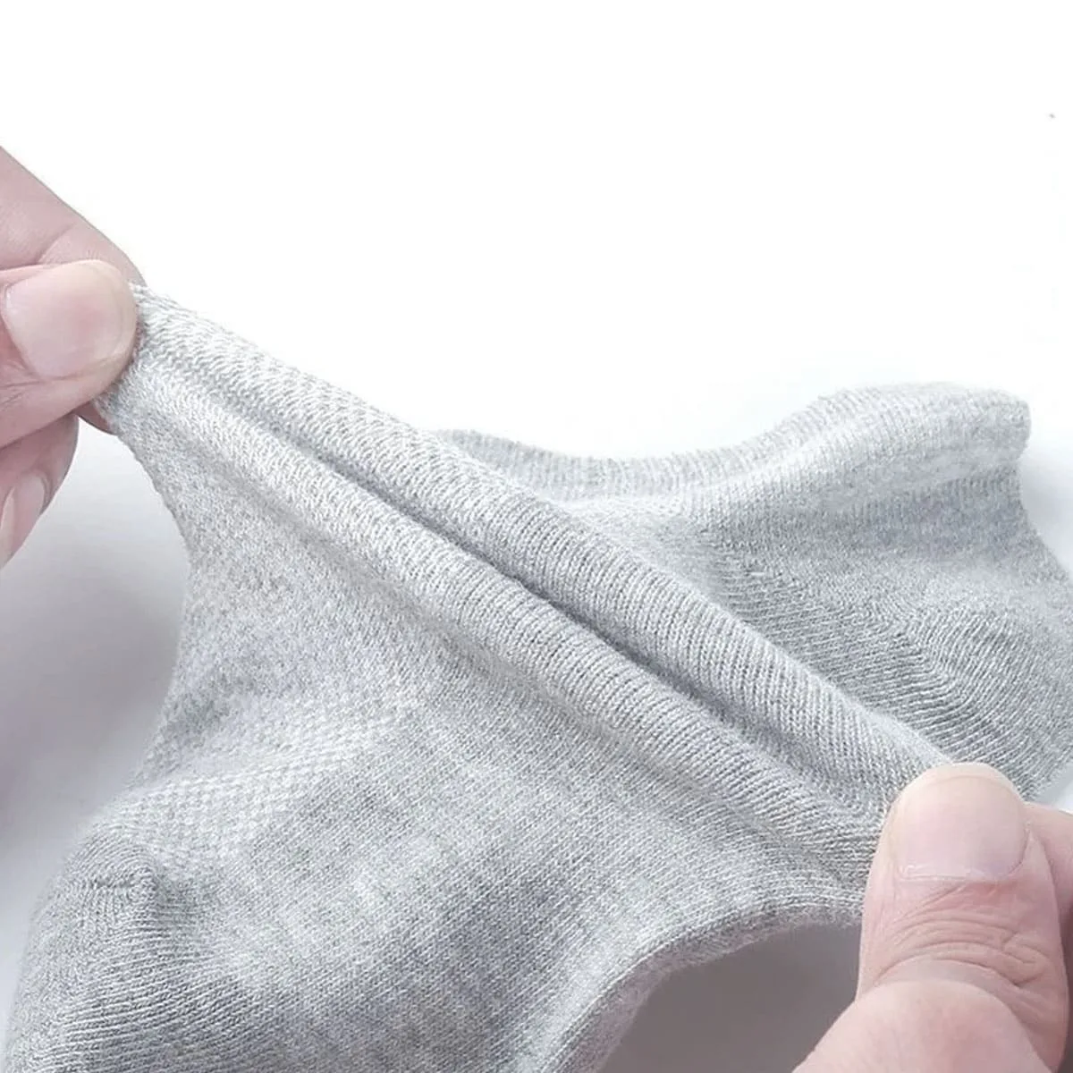 5pairs Mesh Eye Breathable Unisex Socks Ankle Sports Running Mid-calf Socks Pure Color Thin Low Top Men and Women Short Socks