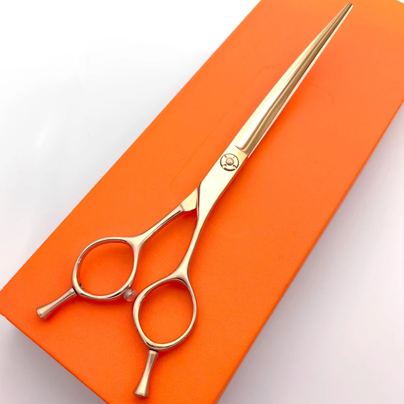 Professional Pet Grooming Scissors, Animal Hair Trimming for Dog, Precise Positions curved Shears, 6.5 \