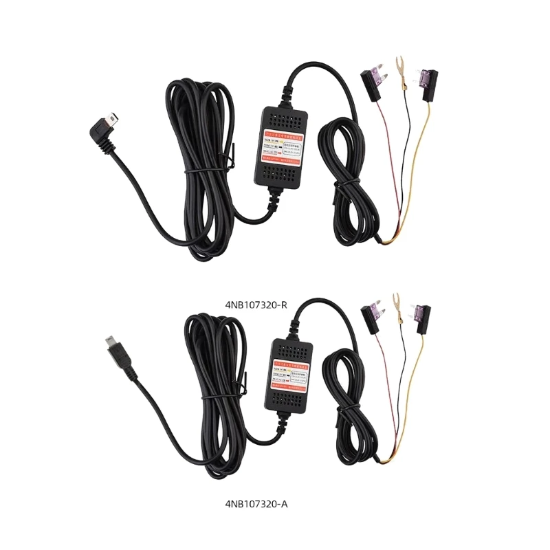 Upgraded DashCams Hardwire Mini USB Hard Wire Cable 12V-24V to 5V 3A for Car Y9RF