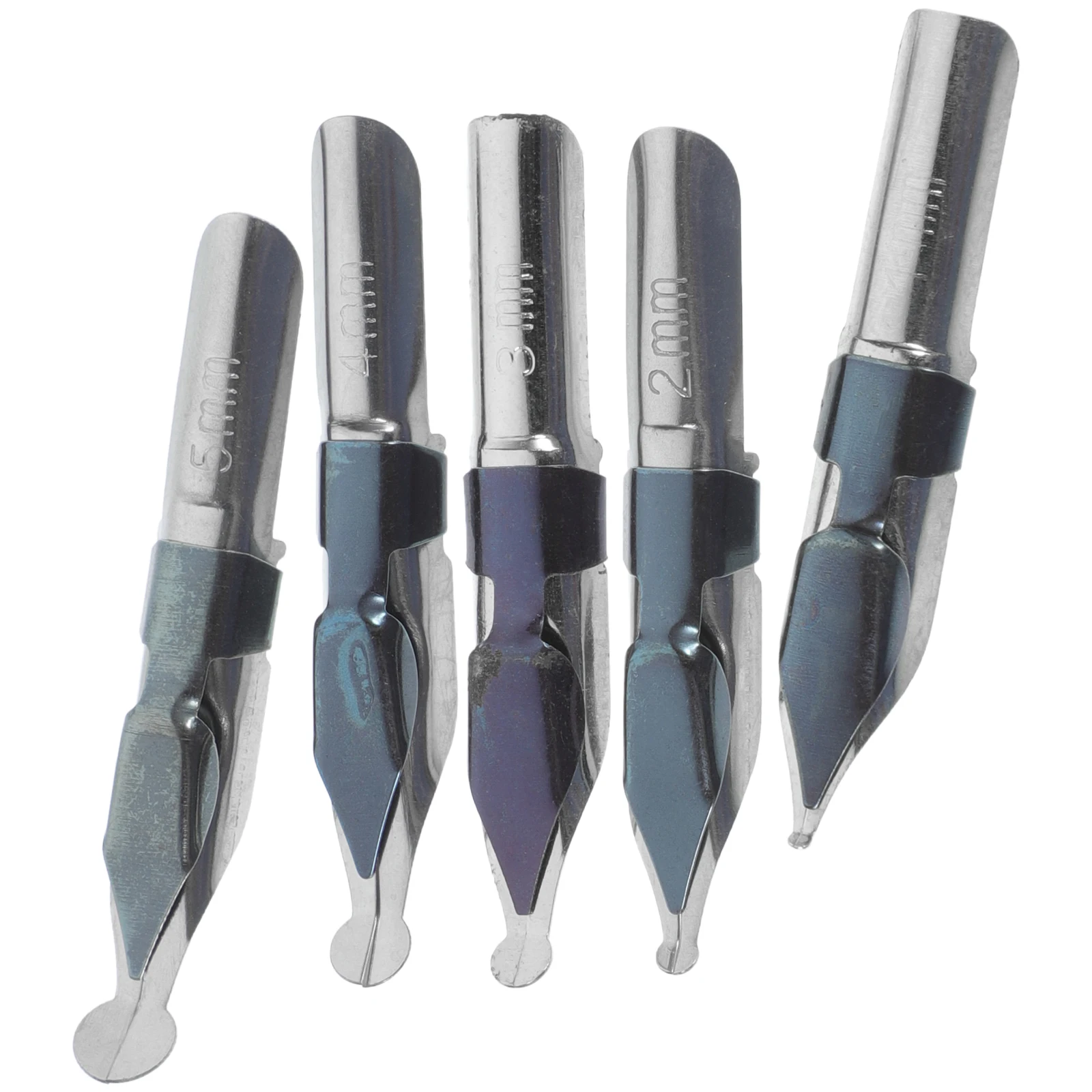 

5 Pcs Dip Pen Set Manga Calligraphy Pens Lightweight Compact Silver Replacement Students Stationery Universal Fountain Tips