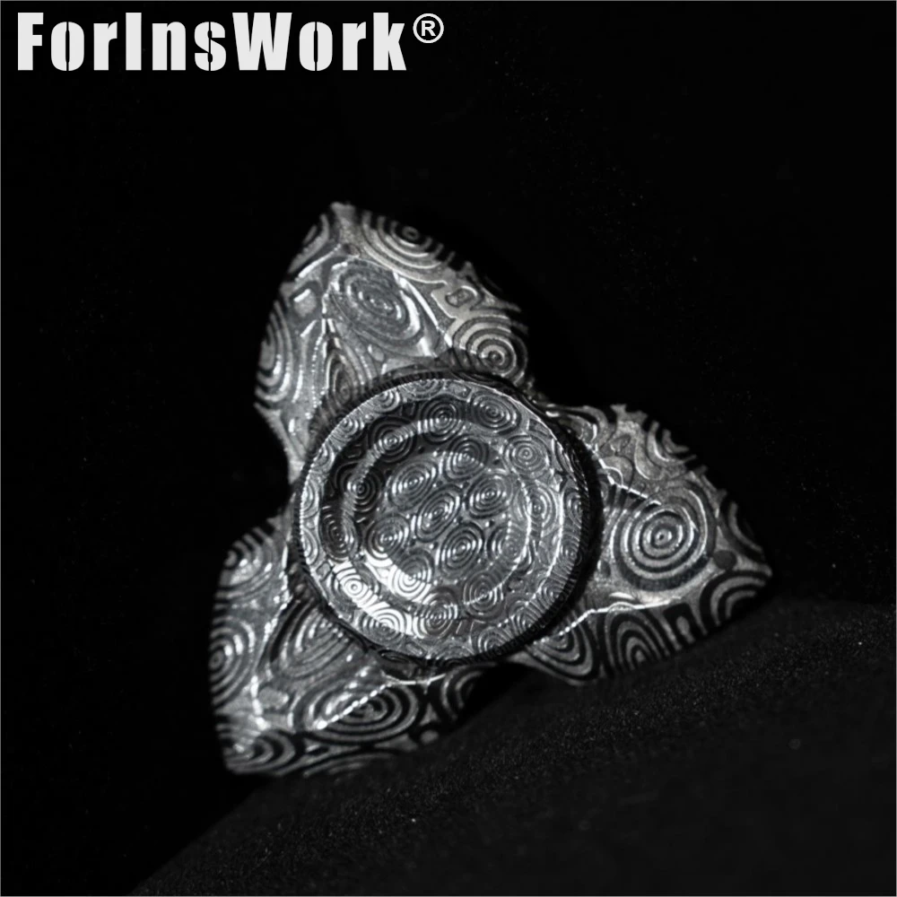 Novo Apache XL Swedish Damascus Steel Diameter 55mm Fidget Spinnner Hand Spinner Antiestress Ansiedad