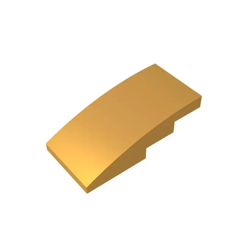 Gobricks 1 قطعة MOC المنحدر المنحني 4x2 لا ترصيع الطوب متوافق مع 93606 نموذج اللبنات أجزاء الأطفال تجميع اللعب