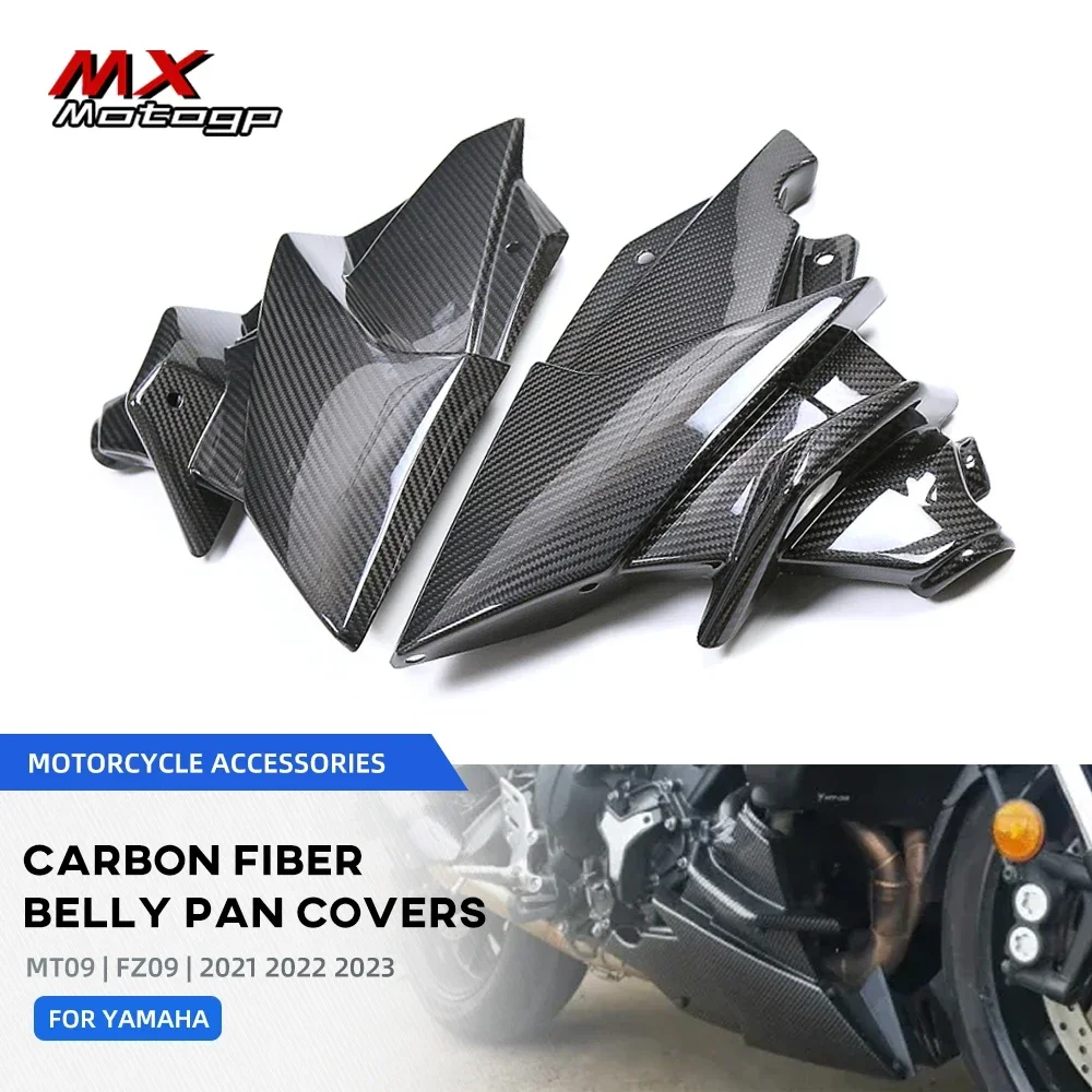 

MT-09 Motorcycle Real Carbon Fiber Belly Pan Lower Engine Spoiler Fairing Guards For YAMAHA MT09 FZ09 FZ MT 09 SP 2021 2022 2023