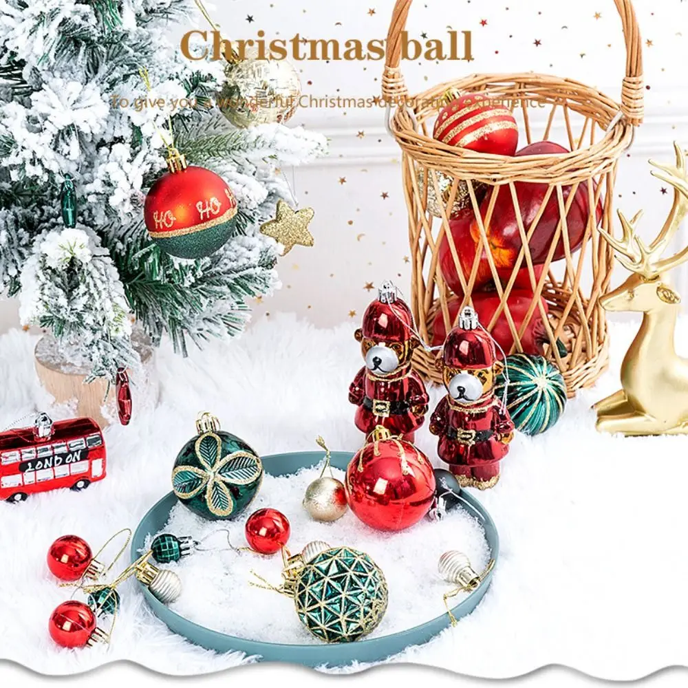 

70 шт., набор высококачественных пластиковых рождественских шаров, 10 цветов, подвесной шар с рождественским орнаментом, рождественские безделушки для дома