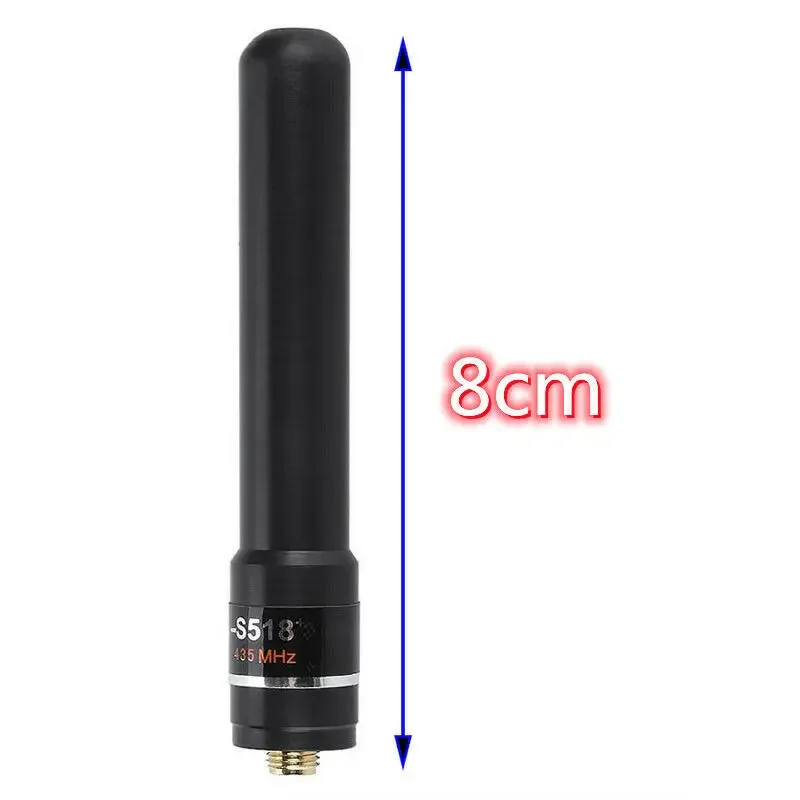 듀얼 밴드 UHF VHF HH-S518 + 고이득 안테나, SMA 수/SMA 암 핸드 안테나, 바오펑 UV-5R UV-3R UV-100 TYT TH-F5 라디오용