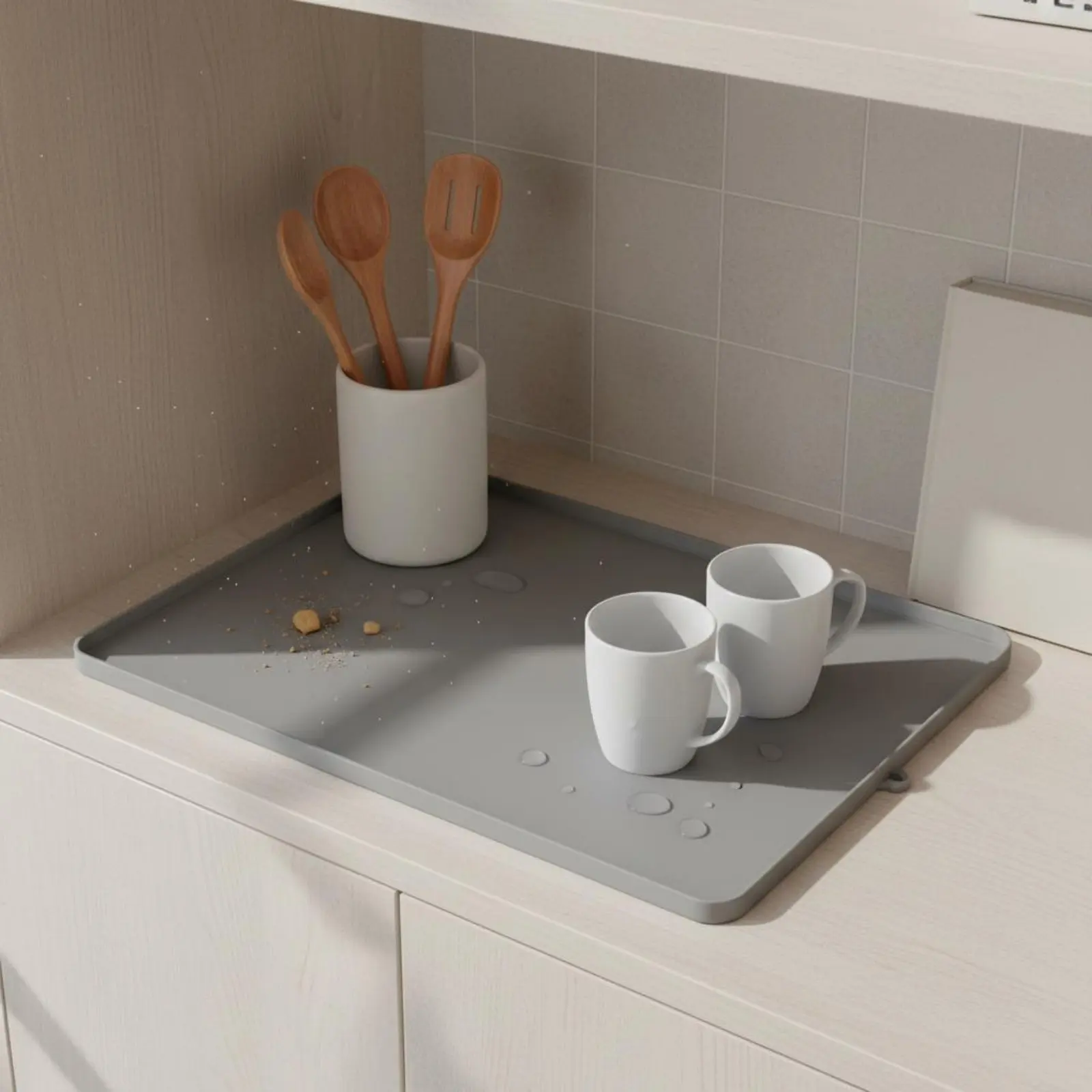 Silicone Microwave Top Mat Flexible Microwave Oven Top Protector Silicone Appliance Tray Spill Resistant Kitchen Accessory view 5