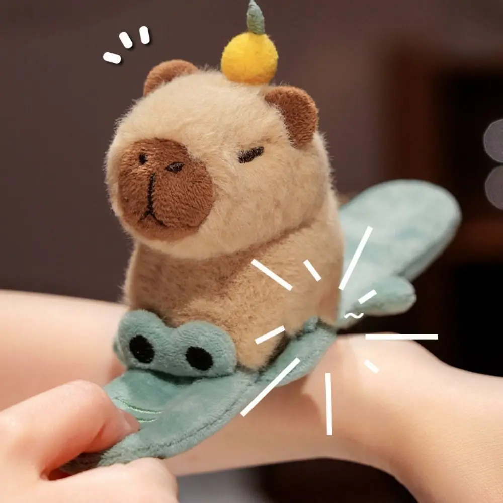 Cat Slap Bracelet Series Wrist Style Simulation Plush Doll Slap Bracelet 25cm Cute Doll Capybara Plush Wrist Band Christmas Toy