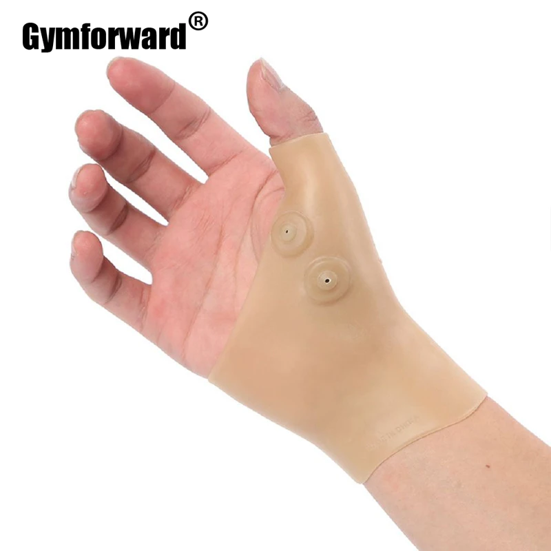 1Pc Arthritis Tenosynovitis Pain Relief Wrist Wraps Magnetic Therapy Wrist Thumb Support Gloves Hand Massage Silicone Pressure