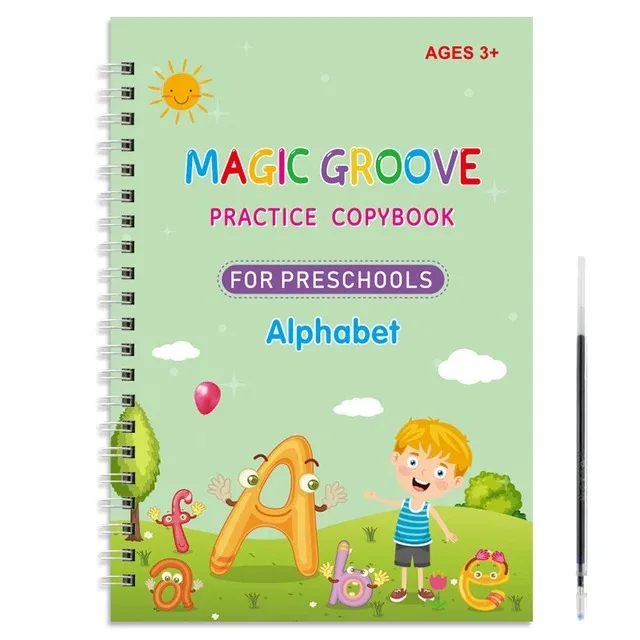 Reusable Magic Copybook Drawing Toys for Children Montessori Pen Control Training Writing Sticker Learning Educational Toy