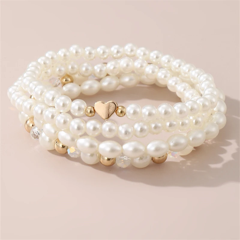 4pcs/set Birthday Gift Heart Anklet – A Sophisticated, Thoughtful Accessory for Special Moments.