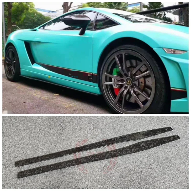 

For Lamborghini Gallardo LP550 LP560 2007-2012 High Quality True Forging Carbon Fiber Bumper Lip Side Skirt Kit Spoiler Cover