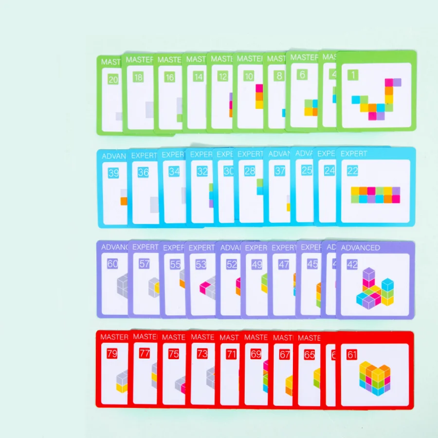 Spatial 3D Building Blocks Brain Development Spatial Reasoning Education Puzzle Game Children Wooden Puzzle Toy