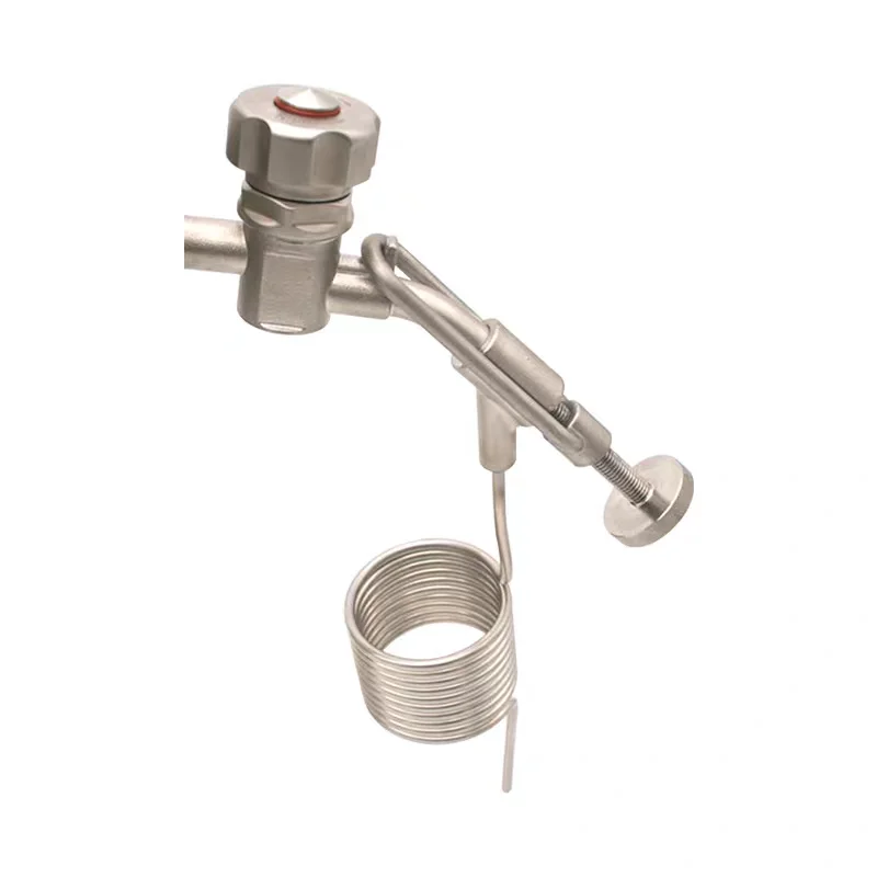 SS304 stainless steel beer sampling valve clamp type sanitary quick loading sampling valve food grade sampling valve