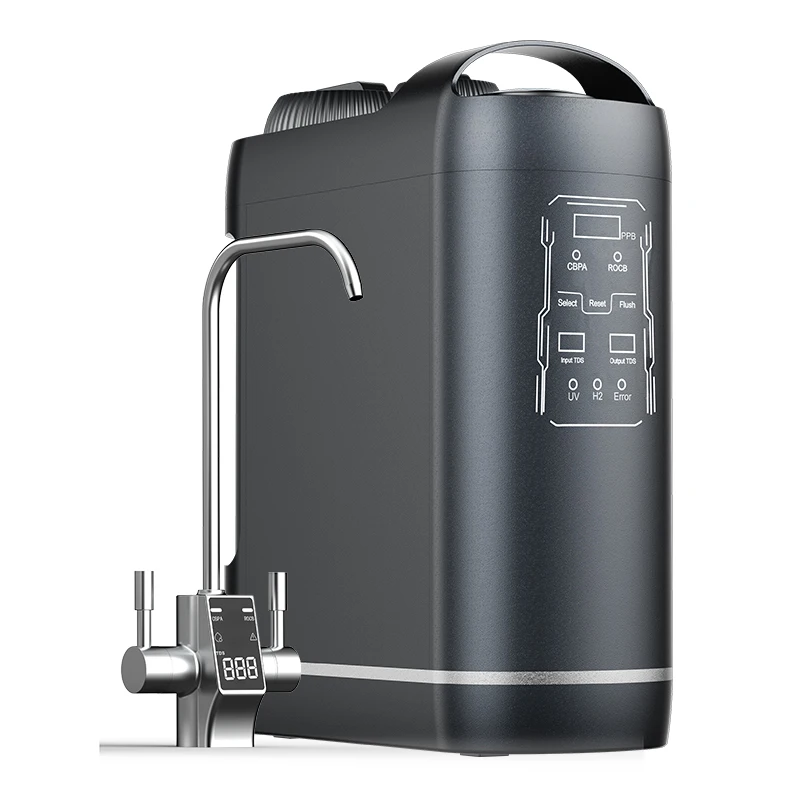Nobana 600GPD Electric Under Sink RO Water Purifier Hydrogen Alkaline Tankless Design Plastic Material for Household Use