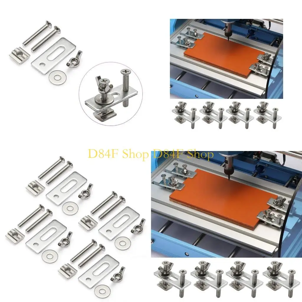 

D84F Professional 4 штуки удерживают зажимы T-Track Blocks для гравировки