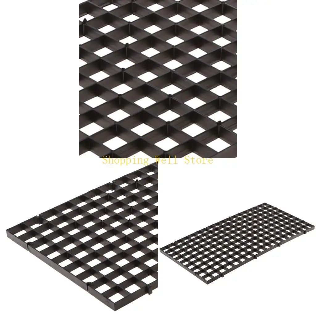 KX4B Aquarium Divider Plasticグリッドプレートフィルターボトムトレイ分離ボードパーティション