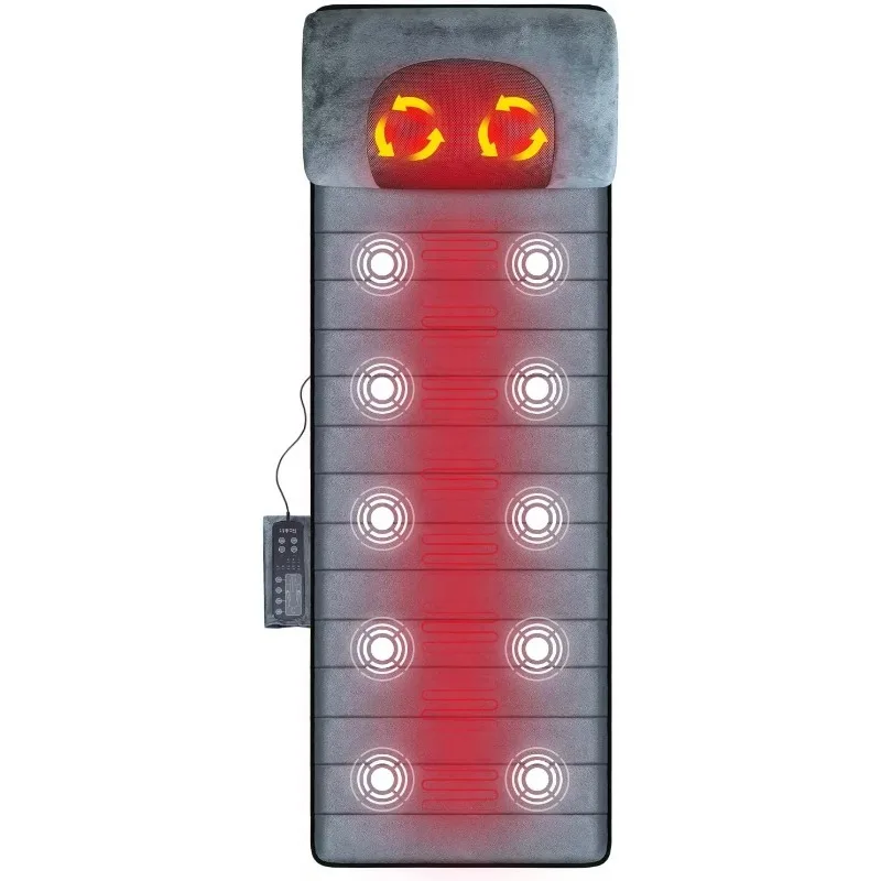 2026 Massage Mat with Heating,  Portable Massage Mattress for Relaxing, Massage Mat Bed with OEM Motor and Heating Pad