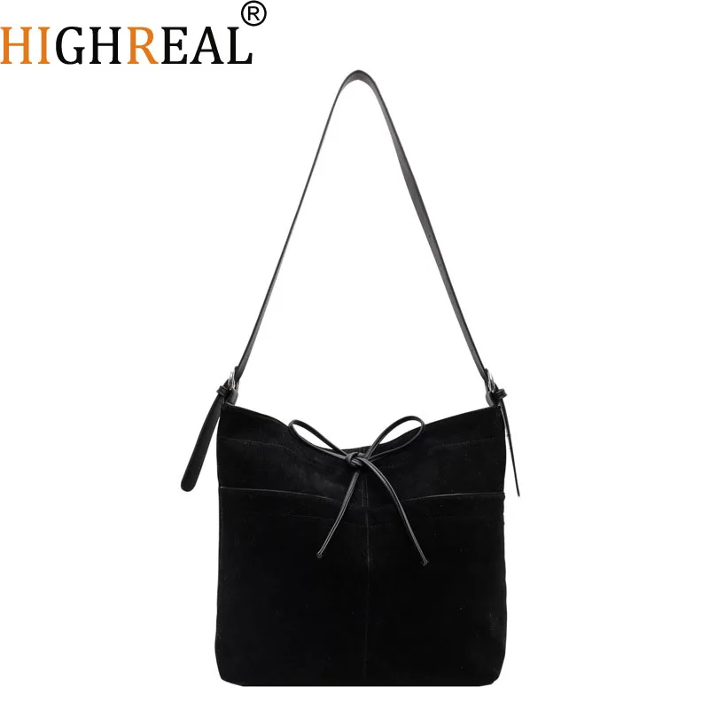 

Fashionable Women PU Leather Shoulder Bag Vintage Bucket Bags Winter Fall Autumn Femme Handbags Design Casual Sac De Femme
