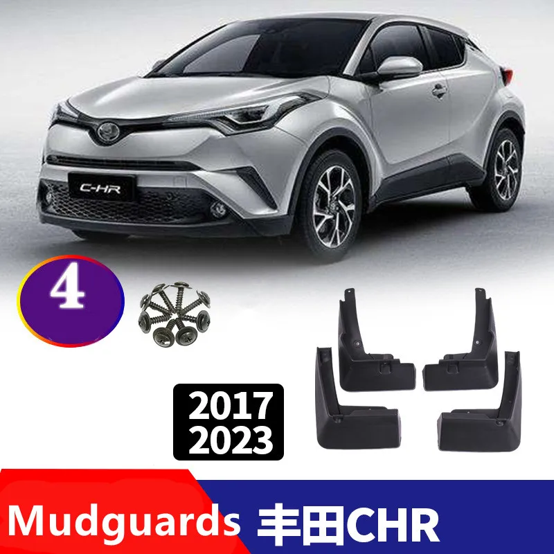 Front Rear Mud Fender Guards For Toyota C-HR CHR 2016 - 2023 Splash Guards Tyre Mudflaps Mud Guards Mudguards Mud Flaps Stylines