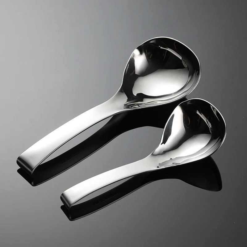 

Форма рта с головой из нержавеющей стали 304, ложка для супа, глубокая общественная ложка, подвесная кромка, совок для лапши, кухонная посуда, аксессуары